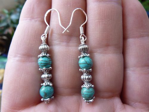 BOUCLES D'OREILLES TURQUOISE