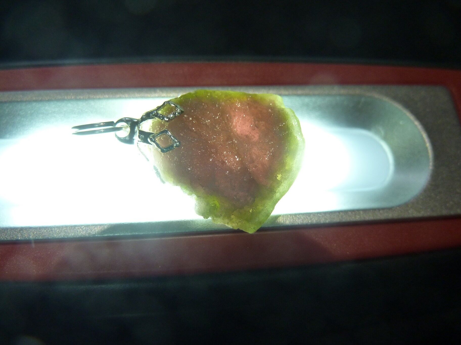 Pendentif Tourmaline melon d'eau très rare ! ref 0615 – Image 3