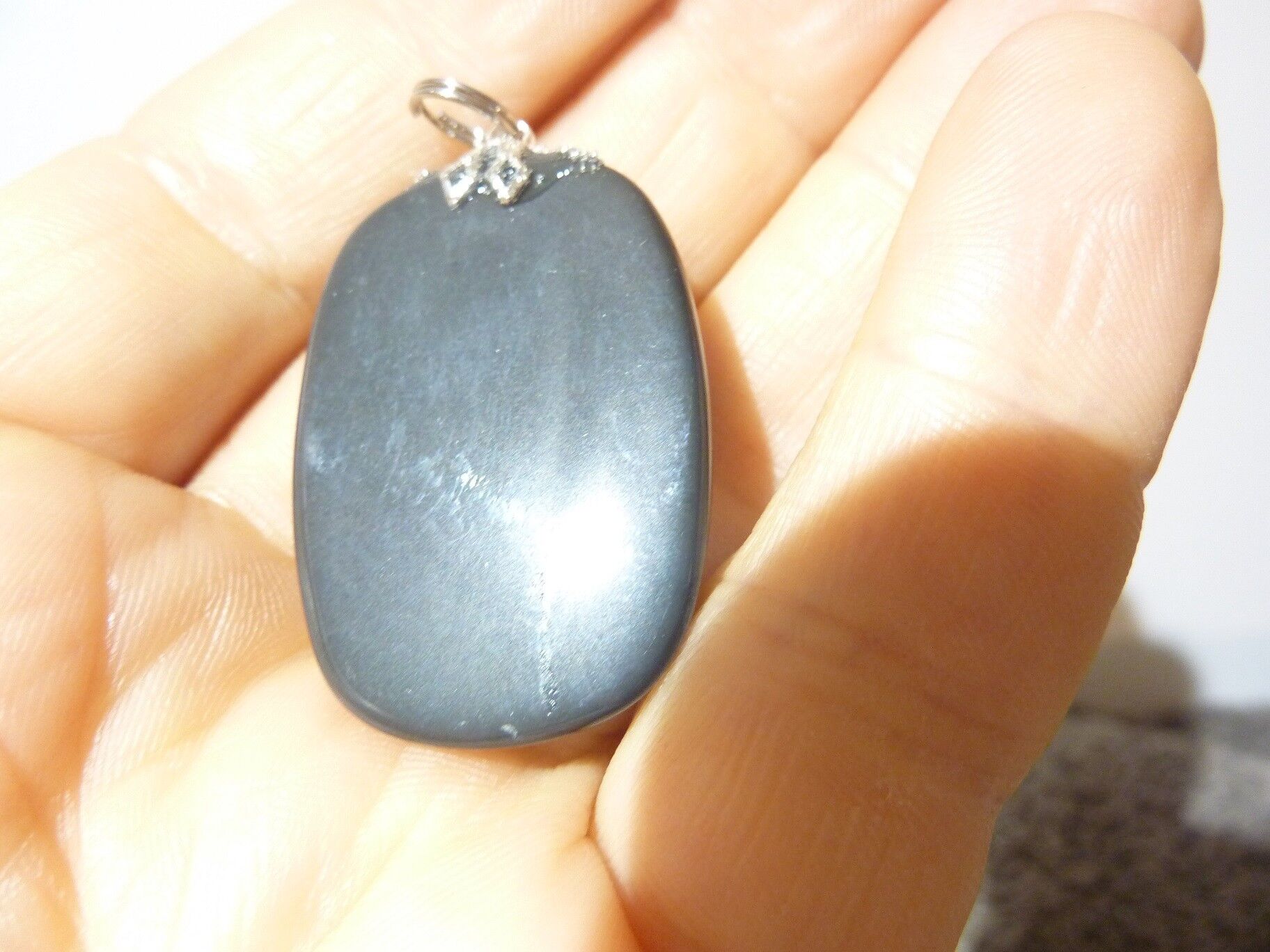 Pendentif protection obsidienne oeil celeste ref 3573 – Image 2