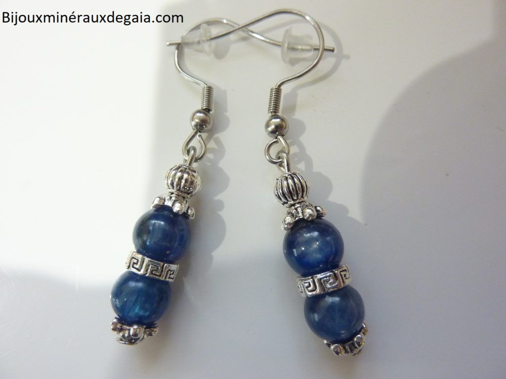 Boucles d'oreilles CYANITE DISTHENE