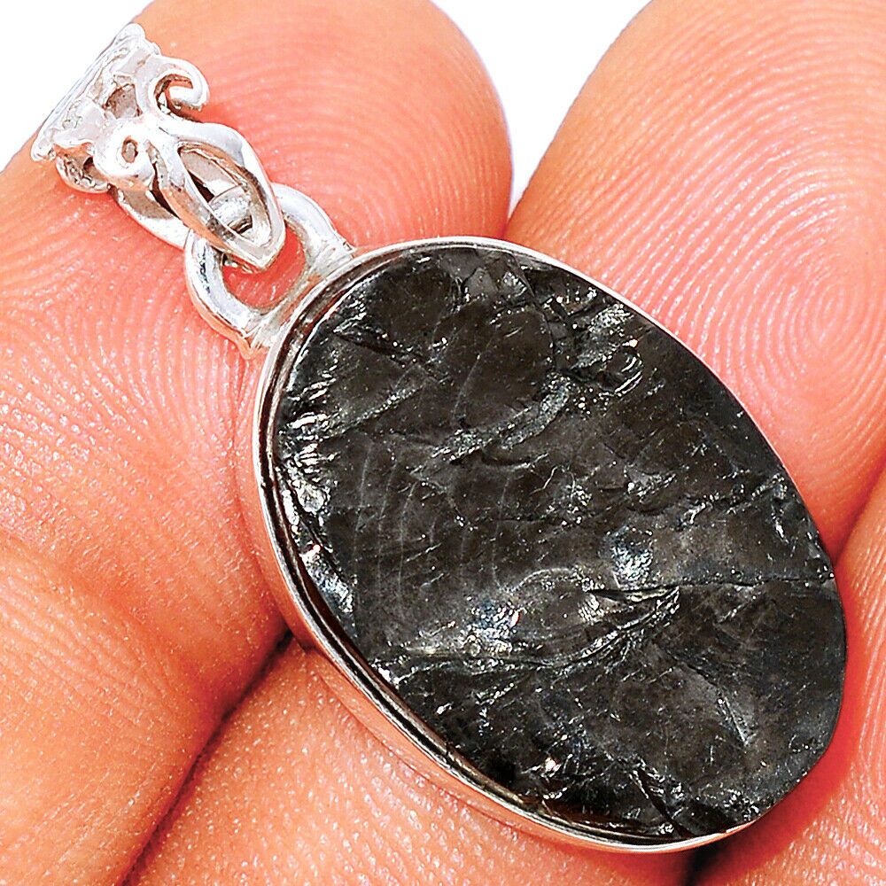 Pendentif Shungite monture en argent 925 ref 0102