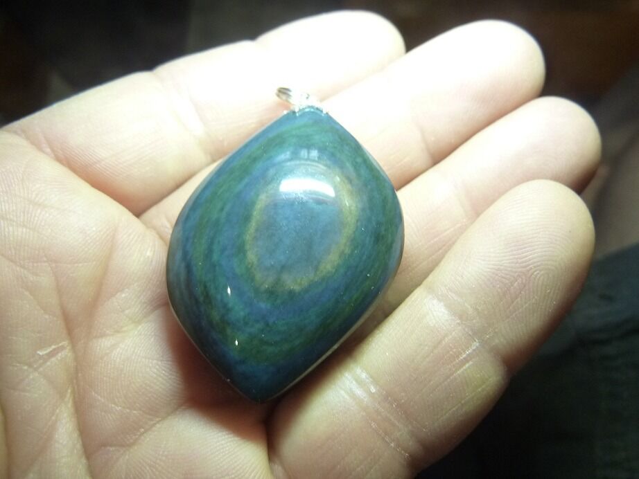 Pendentif Obsidienne mentogochol rare ref 2678