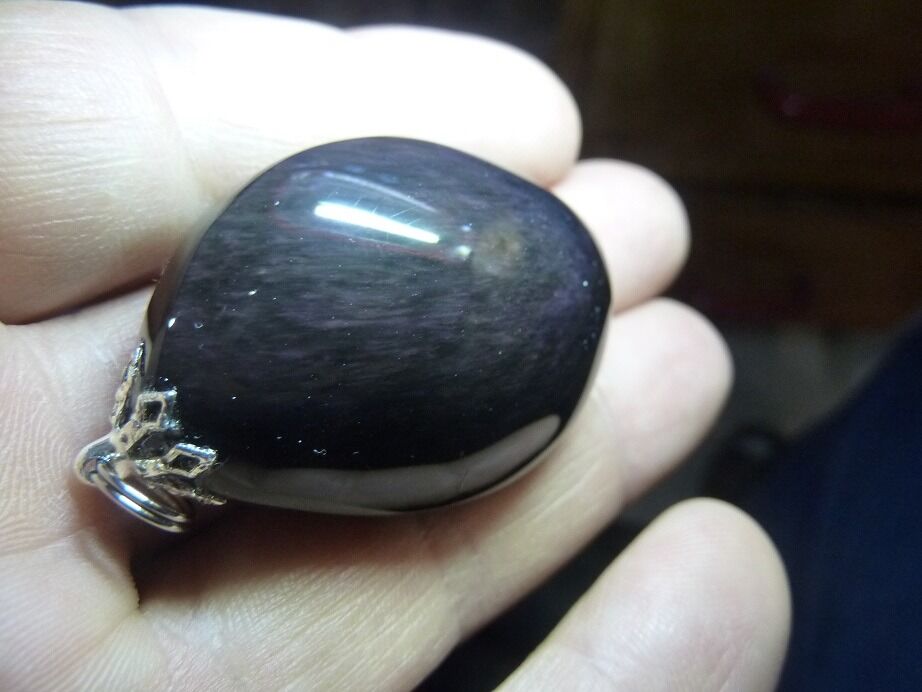 Pendentif Obsidienne mentogochol rare ref 2806