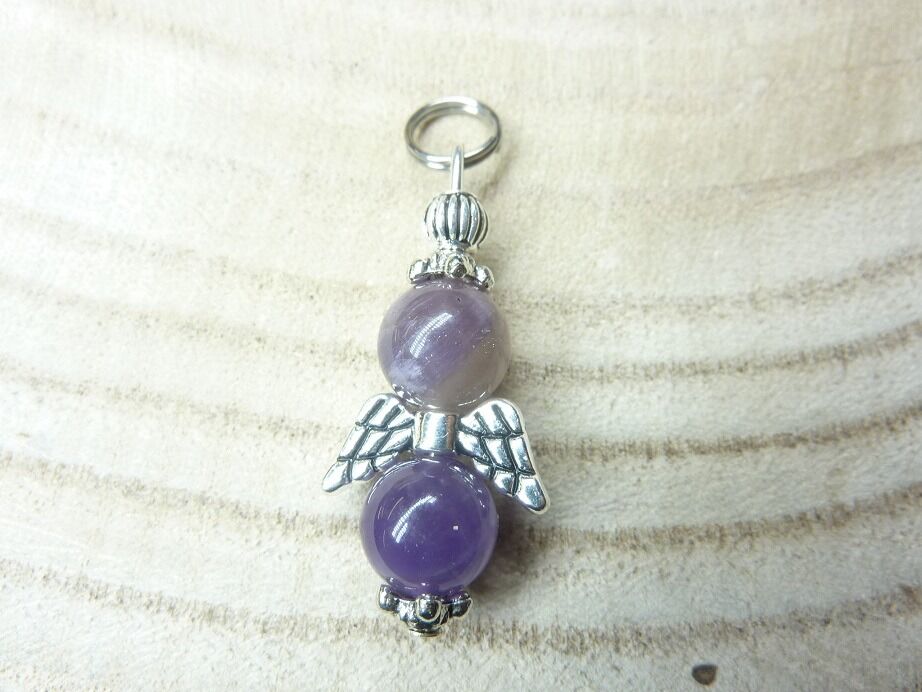 Pendentif Cacoxénite super seven perles 8 mm