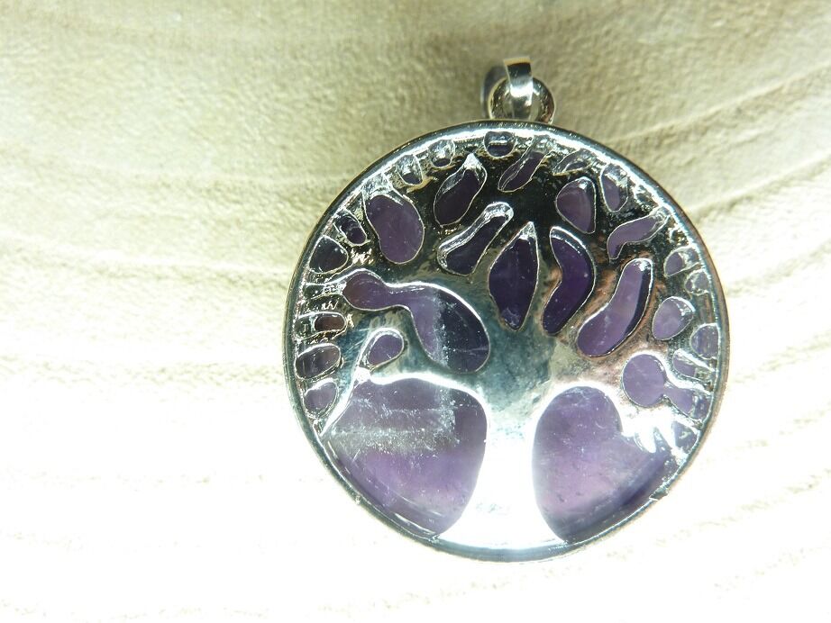 Pendentif Améthyste arbre de vie