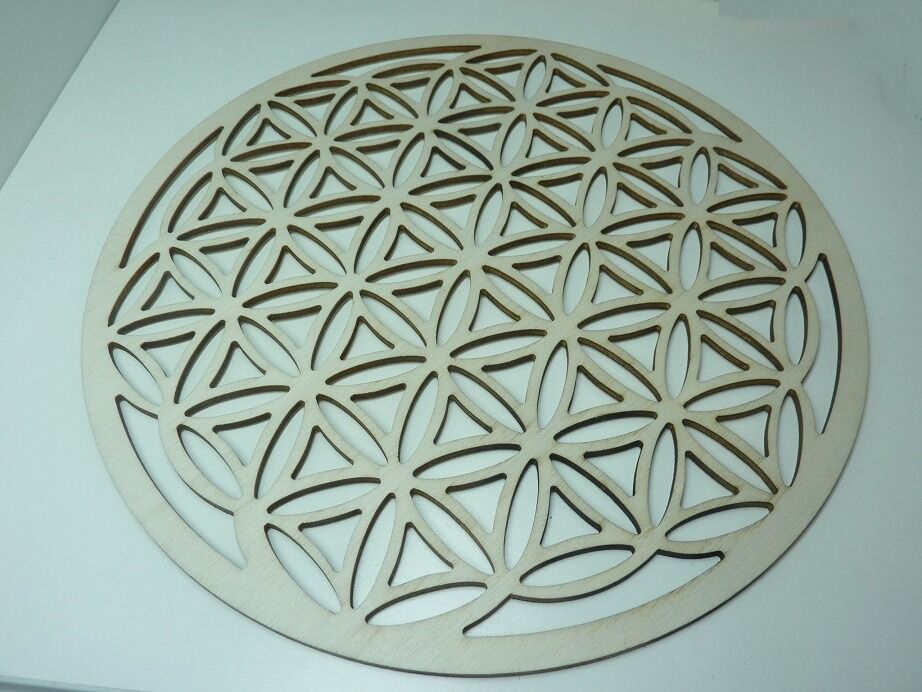 Fleur de vie Plaque de rechargement 20 cm