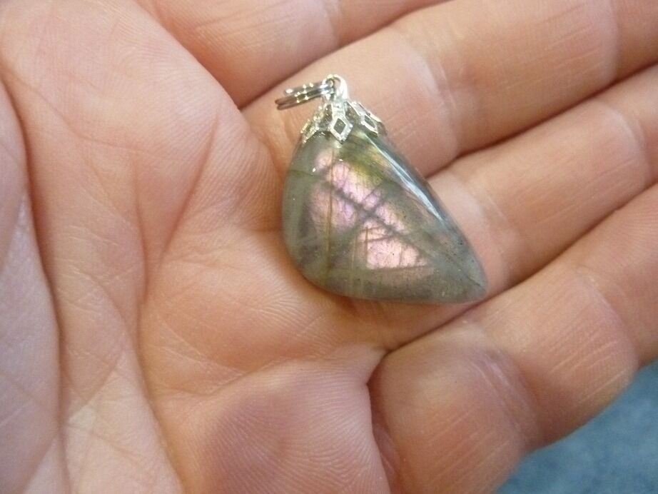 Pendentif Labradorite violet ref 0733