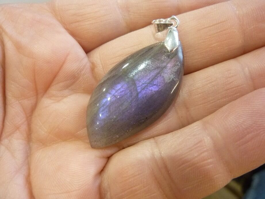 Pendentif Labradorite violet Rare ! ref 8328